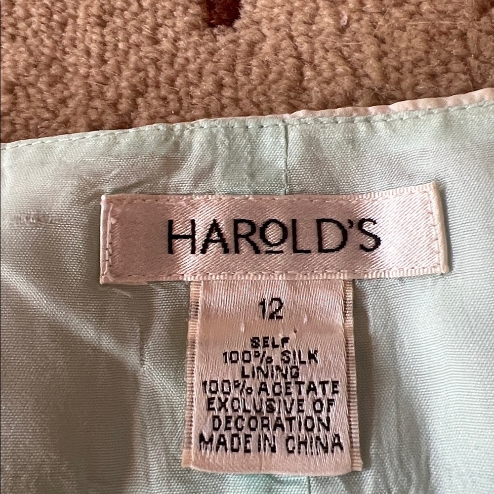Harold's Multicolor Silk Cityscape A-Line Skirt - Picture 8 of 10